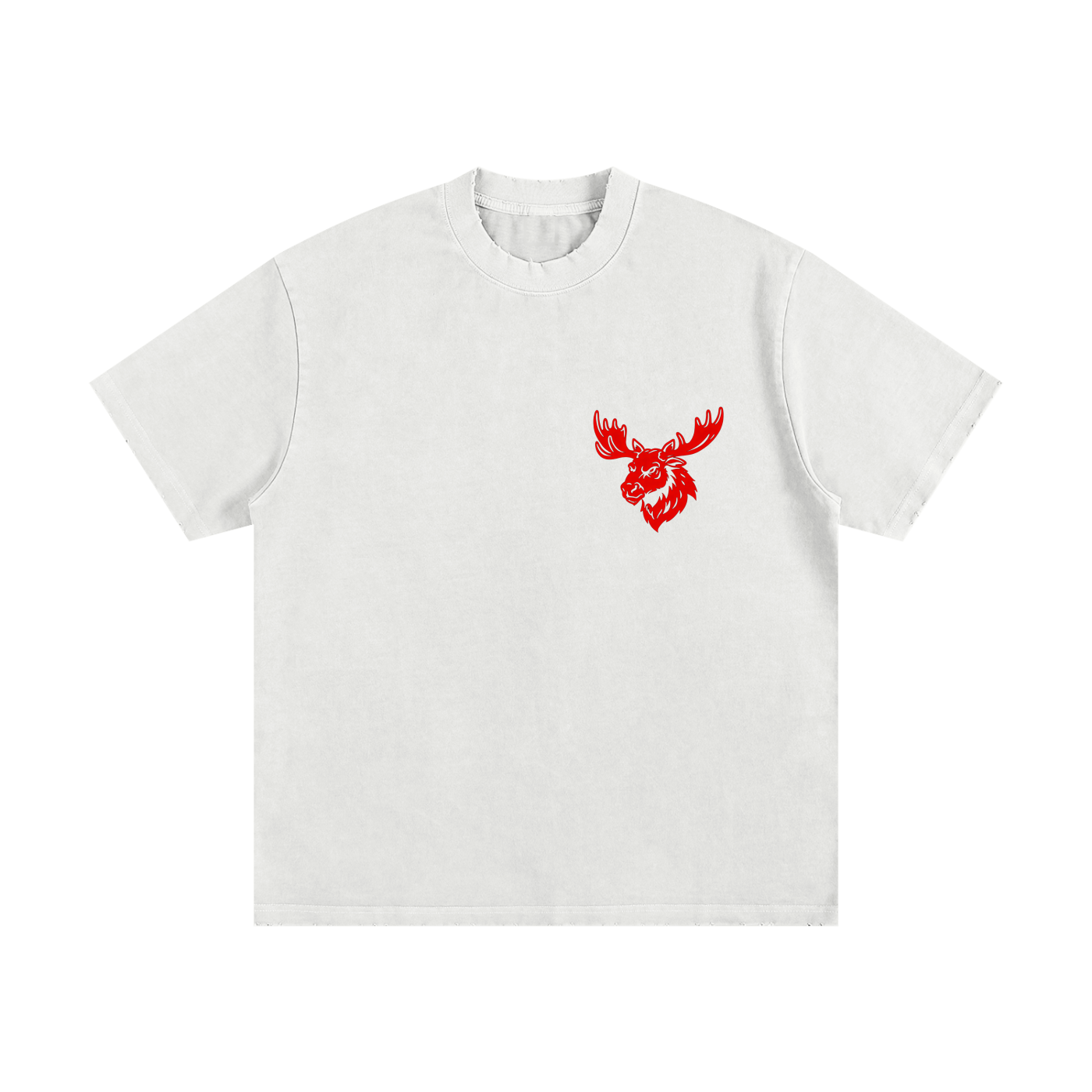 Heavyweight Vintage Washed Frayed T-Shirt