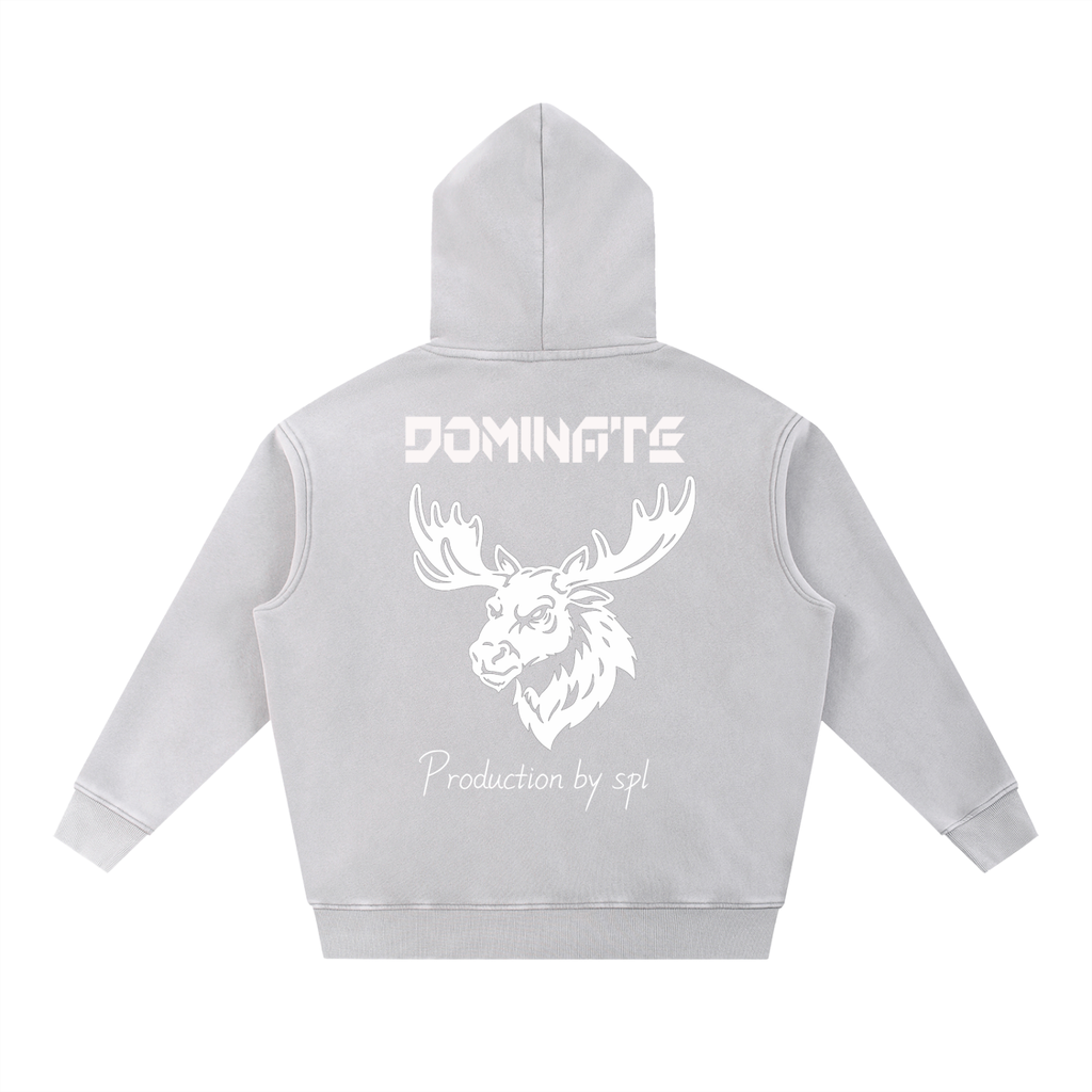 Snow Wash Fleece Oversize Hoodie