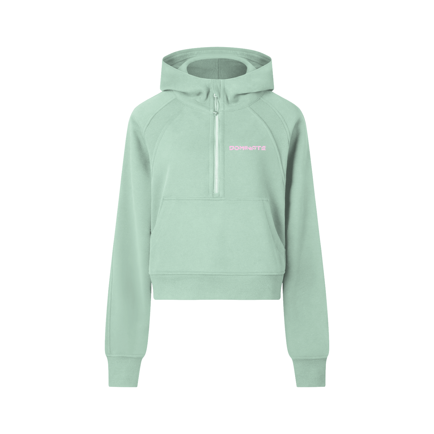 Cropped Half-Zip Hoodie