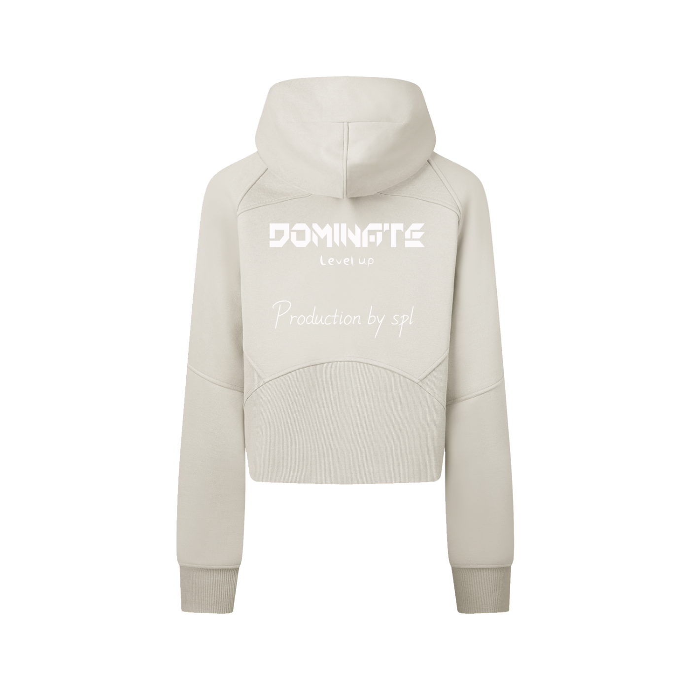 Cropped Zip-Through Hoodie