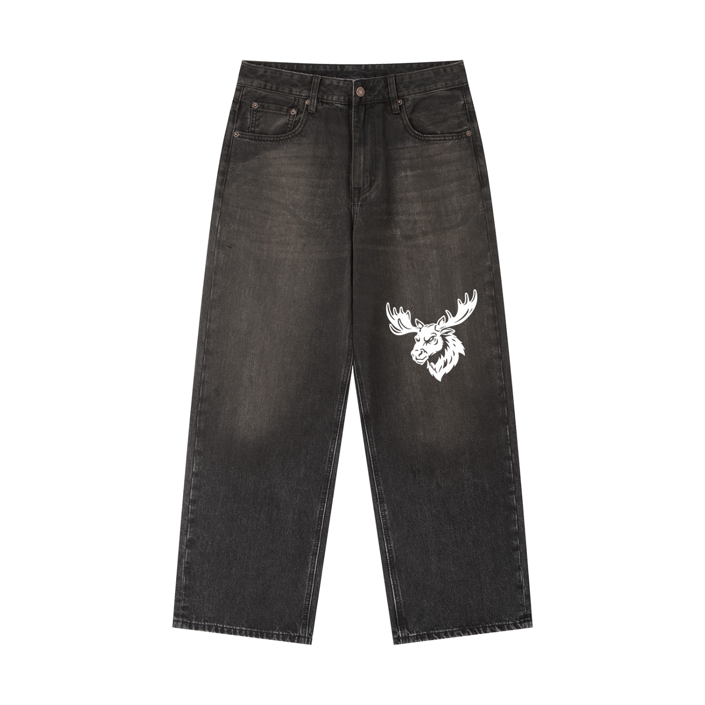 Vintage Wash Heavyweight Denim Jeans