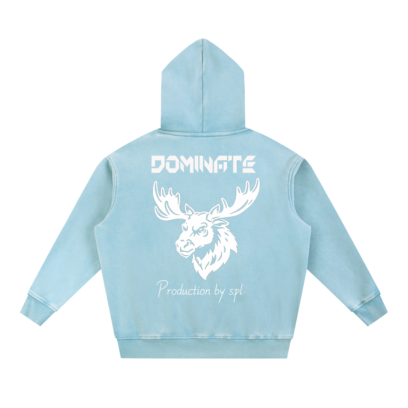 Snow Wash Fleece Oversize Hoodie