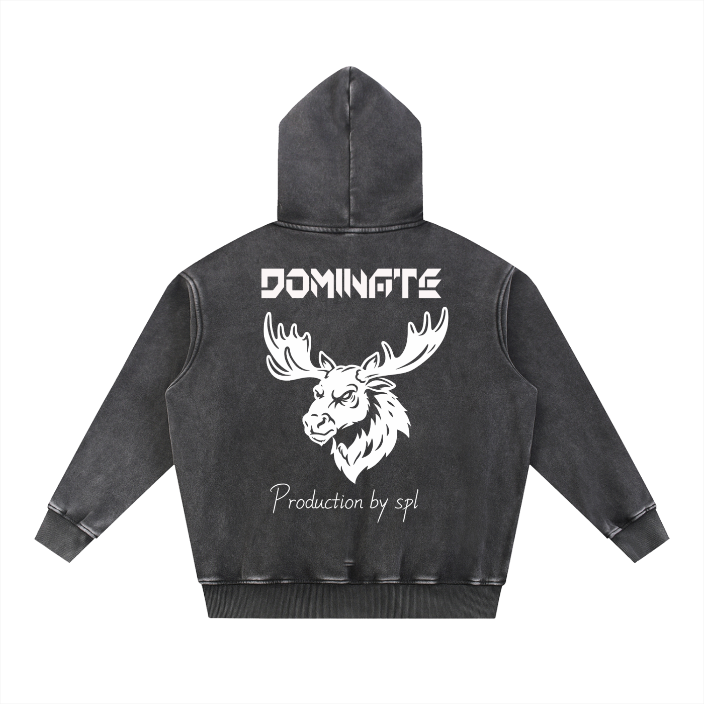 Snow Wash Fleece Oversize Hoodie