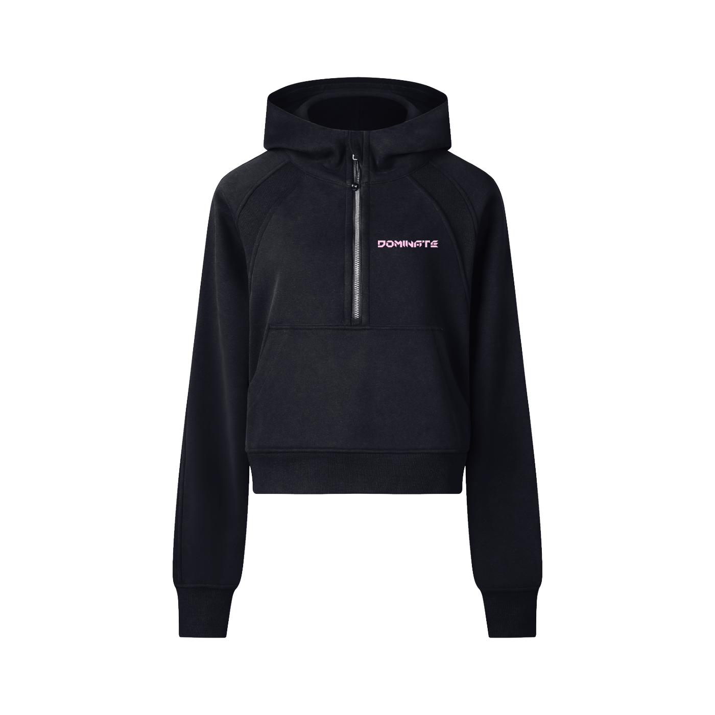 Cropped Half-Zip Hoodie
