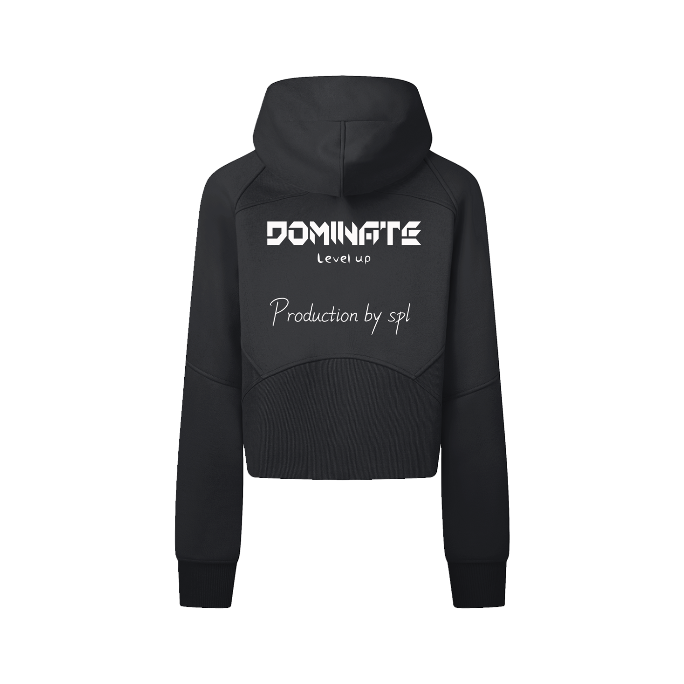 Cropped Zip-Through Hoodie