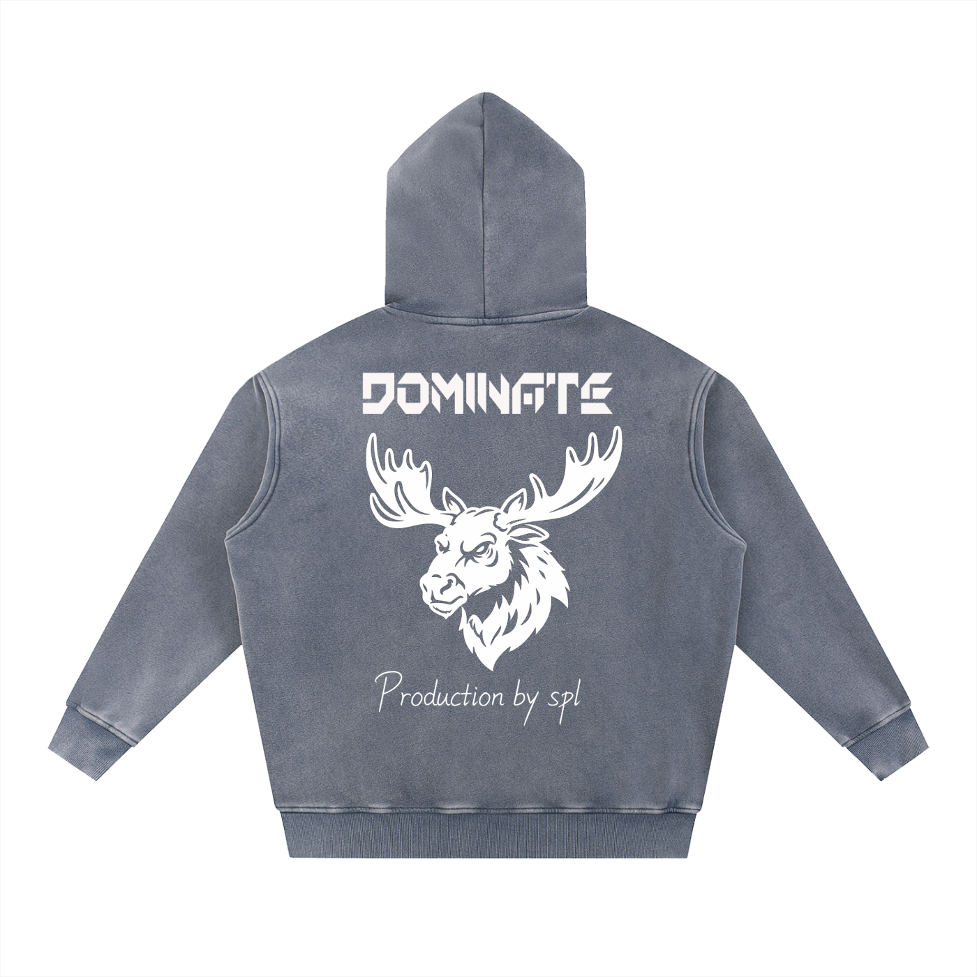 Snow Wash Fleece Oversize Hoodie