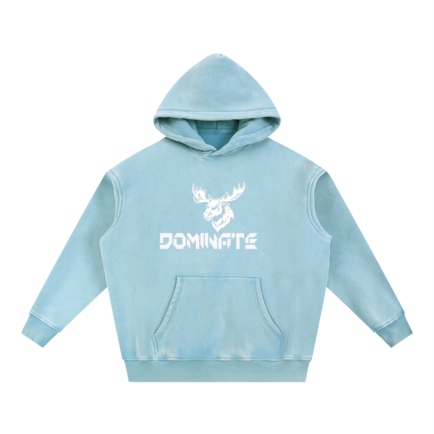 Snow Wash Fleece Oversize Hoodie